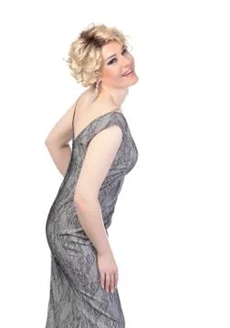 Portrait of drag queen. man dressed as woman Stock Photos