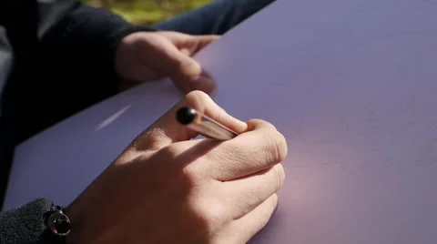 Portrait Drawing 1 Stock Footage 47995736