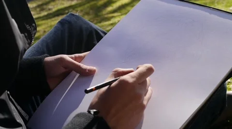 Portrait Drawing 2 Stock Footage 47998550