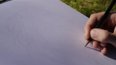 Portrait Drawing 3 Stock Footage 47998150