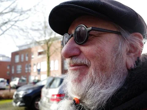 Portrait of an elder individualistic man Stock Photos