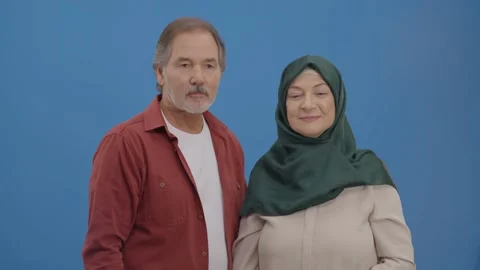 Portrait of elderly couple. Stock Footage 148596044