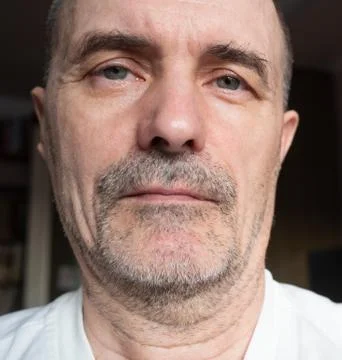 Portrait of an elderly man close-up Stock Photos