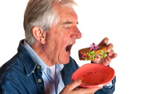 Portrait of an elderly man Stock Photos