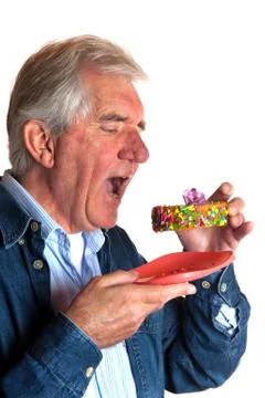 Portrait of an elderly man Stock Photos
