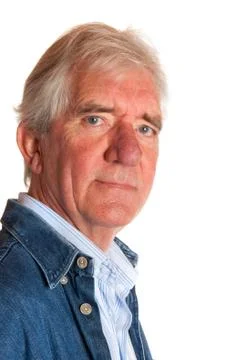 Portrait of an elderly man Stock Photos