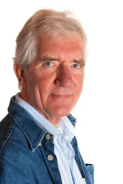 Portrait of an elderly man Stock Photos