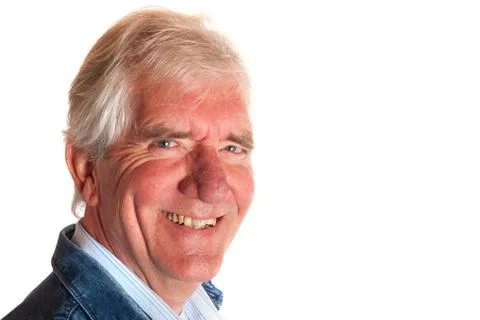 Portrait of an elderly man Stock Photos