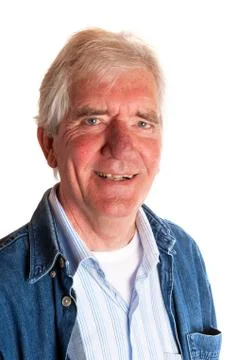 Portrait of an elderly man Stock Photos