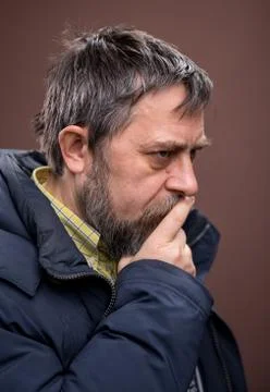 Portrait of an elderly man Stock Photos