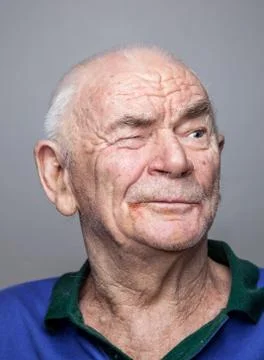 Portrait of an elderly man Foto stock