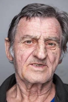 Portrait of an elderly man Stock Photos