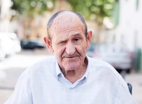 Portrait of an elderly man Stock Photos