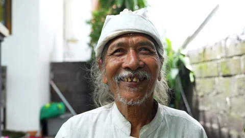 Portrait elderly man smile Stock Footage 299277160