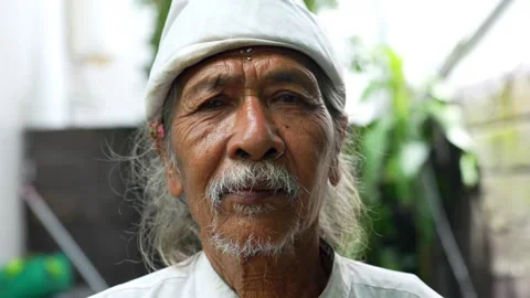 Portrait elderly man smile Stock Footage 299277447