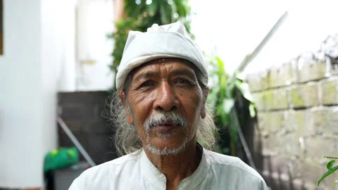 Portrait elderly man smile Stock Footage 299278117