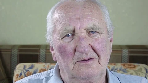 Portrait of elderly man.smiling Stock Footage 72992064