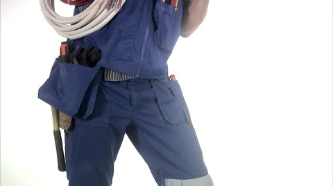 Portrait of an electrician. Stock-Footage 51855667
