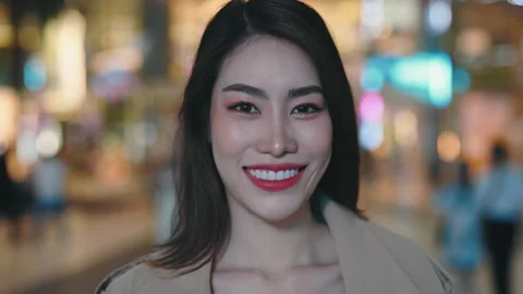 Portrait of the Elegant Asian Ladyboy Po... | Stock Video | Pond5