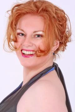 Portrait of an elegant young Plus Size Model Stock Photos