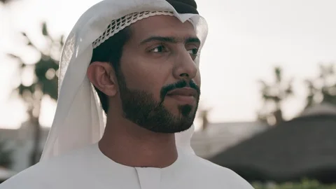 Portrait of an Emirati man. Video stock 105805028