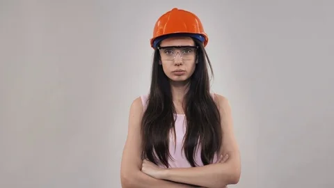 Portrait employee in warehouse Stock Footage 81861391