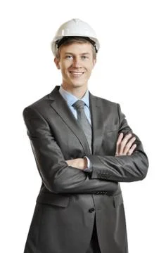 Portrait of an engineer Stock Photos