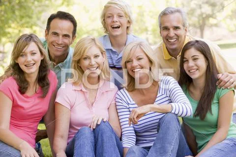 Portrait of a family Stock Photos