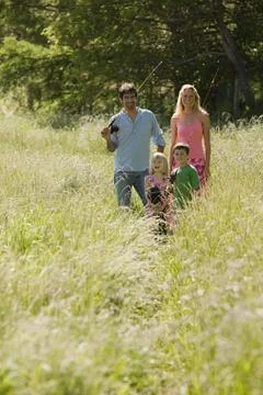 Portrait of a family Stock Photos