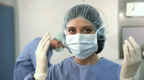 Portrait of A  Female SurgeoN Stock Footage 1060660