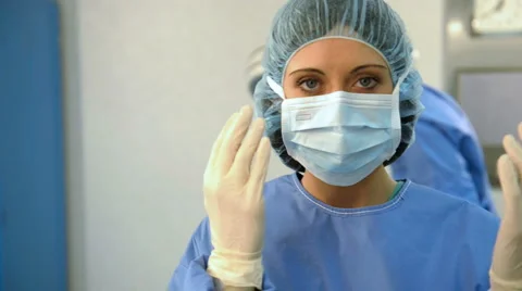 Portrait of A Female Surgeon Stock Footage 1060745