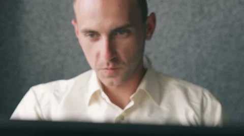 Portrait of a freelancer working Stock Footage 63113774