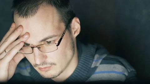 Portrait of a freelancer working Stock Footage 75642808
