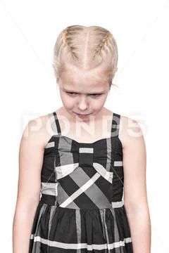 Portrait of a frustrated child Stock Photos