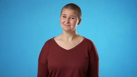Portrait of gender fluid non binary young woman 20s years old posing isolated on Video stock 223261152