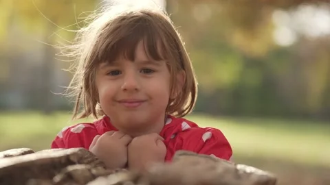 Portrait of a girl Stock Footage 221284486