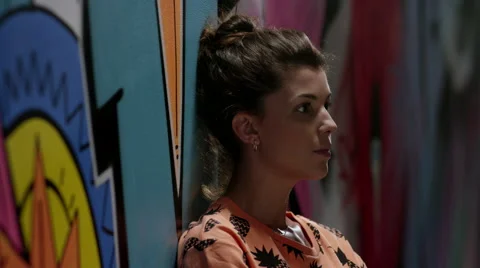 Portrait of graffiti artist. Stock Footage 63427857
