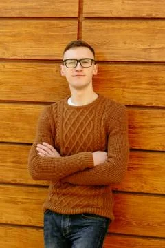 Portrait of a guy with glasses 写真素材