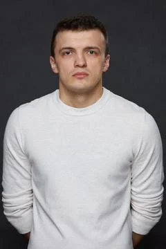 Portrait of a guy in the studio. Stock Photos