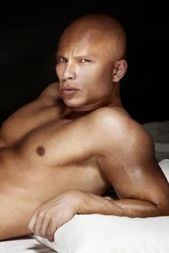 Portrait of handsome bodybuilder. Foto stock
