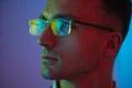 The portrait of the handsome businessman in glasses Photo