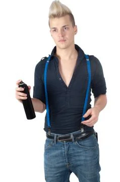 Portrait of handsome man Stock Photos