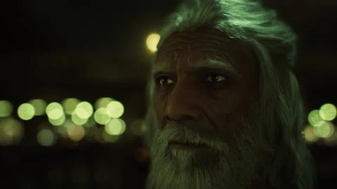 Portrait of Handsome old man Stock Footage 234836742