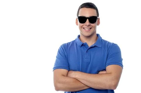 Portrait of handsome young guy Stock Photos