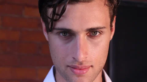 Portrait of handsome young man Stock Footage 32454497