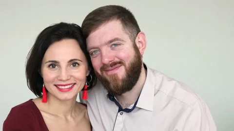 Portrait of a happy couple. Stock Footage 180407259