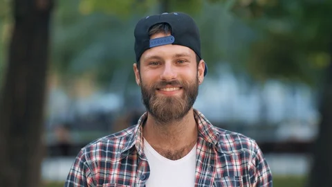 Portrait of a happy man Stock Footage 114354425