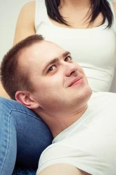 Portrait of a happy man Stock Photos
