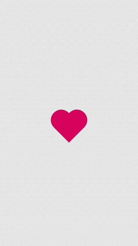 Portrait heart like button animation Stock Footage 145694200