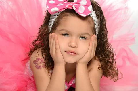 Portrait of hispanic child Stock Photos